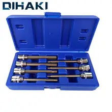 7 шт./компл. винт Мощность драйвер Сверла Набор торцевых головок ключ с храповым механизмом адаптер конвертер метрических вам товары в течение 3-10 мм шестигранный хвостовик CR-V Сталь