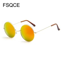 Ретро солнцезащитные очки, классические круглые солнцезащитные очки для мужчин и женщин, маленькие винтажные Ретро очки, женские очки для вождения, металлические солнцезащитные очки, UV400