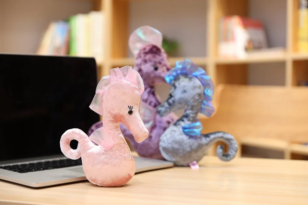 1 шт. 20/30 см Kawaii мягкие игрушки в виде морского конька, животные куклы супер мягкая подушка Peluches подушка в виде животного, для дня рождения, рождественский подарок