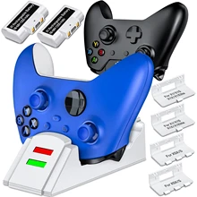 

Fast Wireless Controller Charger Dock For Xbox Series X/S/Xbox One S/X/One Elite + 2pcs Rechargeable Battery Packs For Xbox One