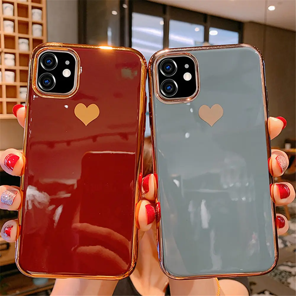 Lovebay для iPhone 11 чехол Love Heart для iPhone 7 8 6 6s Plus 11 Pro X XR XS Max покрытие чехол для телефона Мягкий ТПУ силиконовый чехол