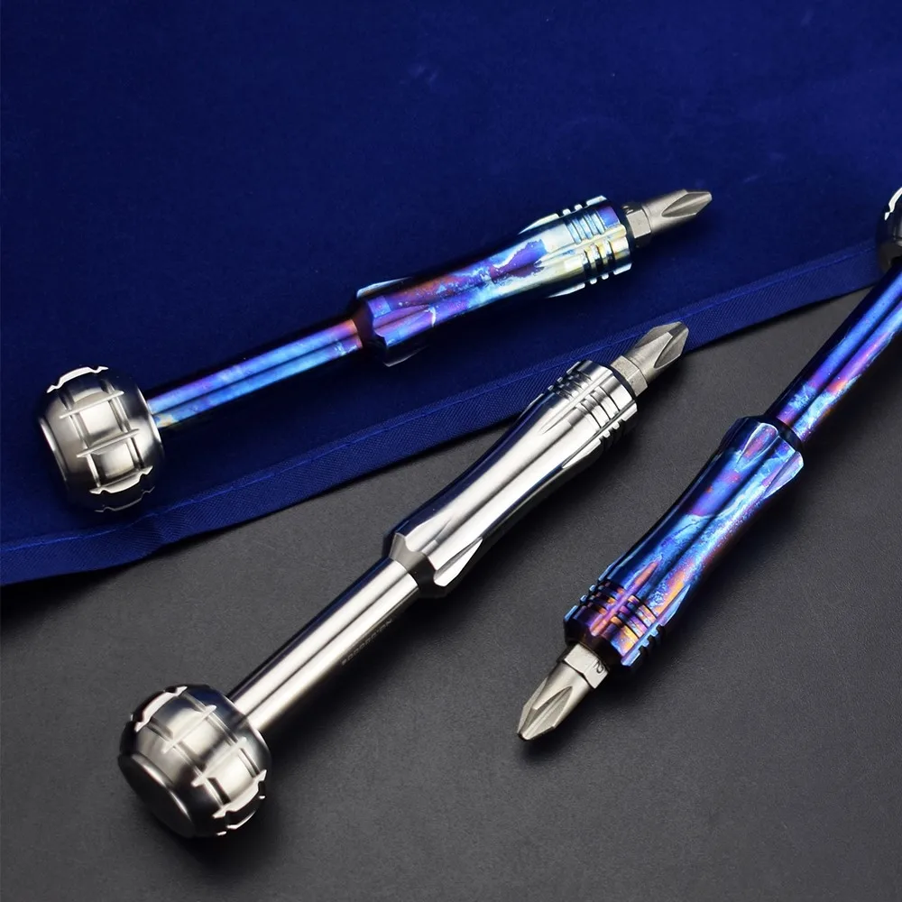 Titanium Alloy EDC Screwdriver Disassembly Home Portable Gadget Cross