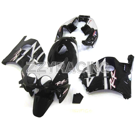 Выполните Обтекатели Наборы для Honda CBR250RR MC22 1990 1991 1992 1993 1994 CBR250RR MC22 ABS Пластик кузов черный, белый цвет линии