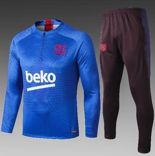 Топ 19 20 года, одежда для футбола, спортивный костюм GRIEZMANN SUAREZ UMTITI, мужской тренировочный костюм на молнии, Футбольная майка - Цвет: Светло-желтый