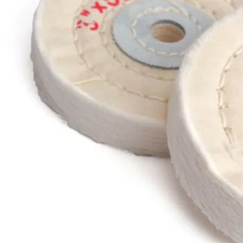 

5pcs Buffing Wheel White Cloth Mirror Grinding Polishing Buffer Polisher