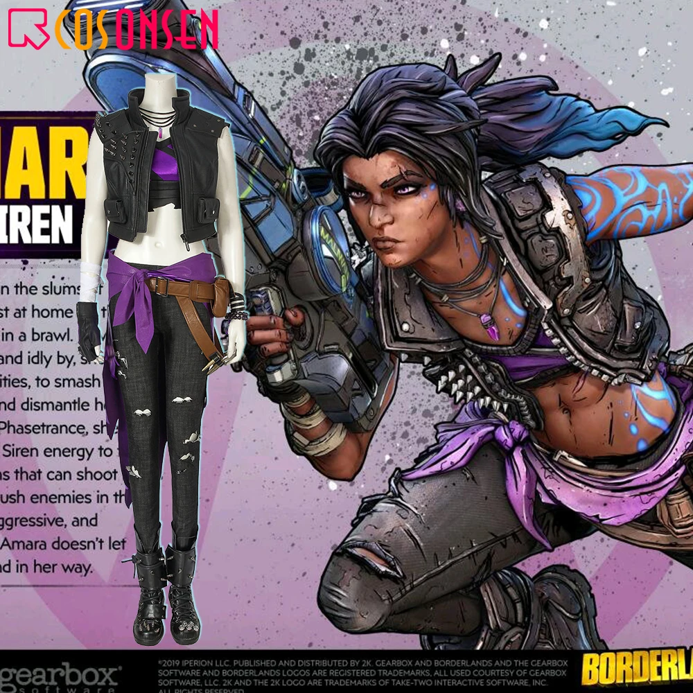 Borderland 3 Косплей Костюм Амара стрельба игровое снаряжение borderland Амара Косплей Костюм на заказ COSPLAYONSEN