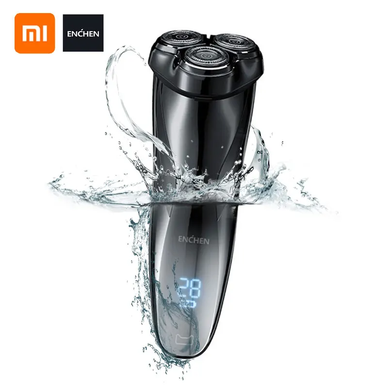 Enchen 3D Men Electric Shaver Razor BlackStone3 IPX7 Waterproof Wet & Dry Dual Use LCD 3D Smart Control Shaving Beard Machine|Electric Shavers| - AliExpress