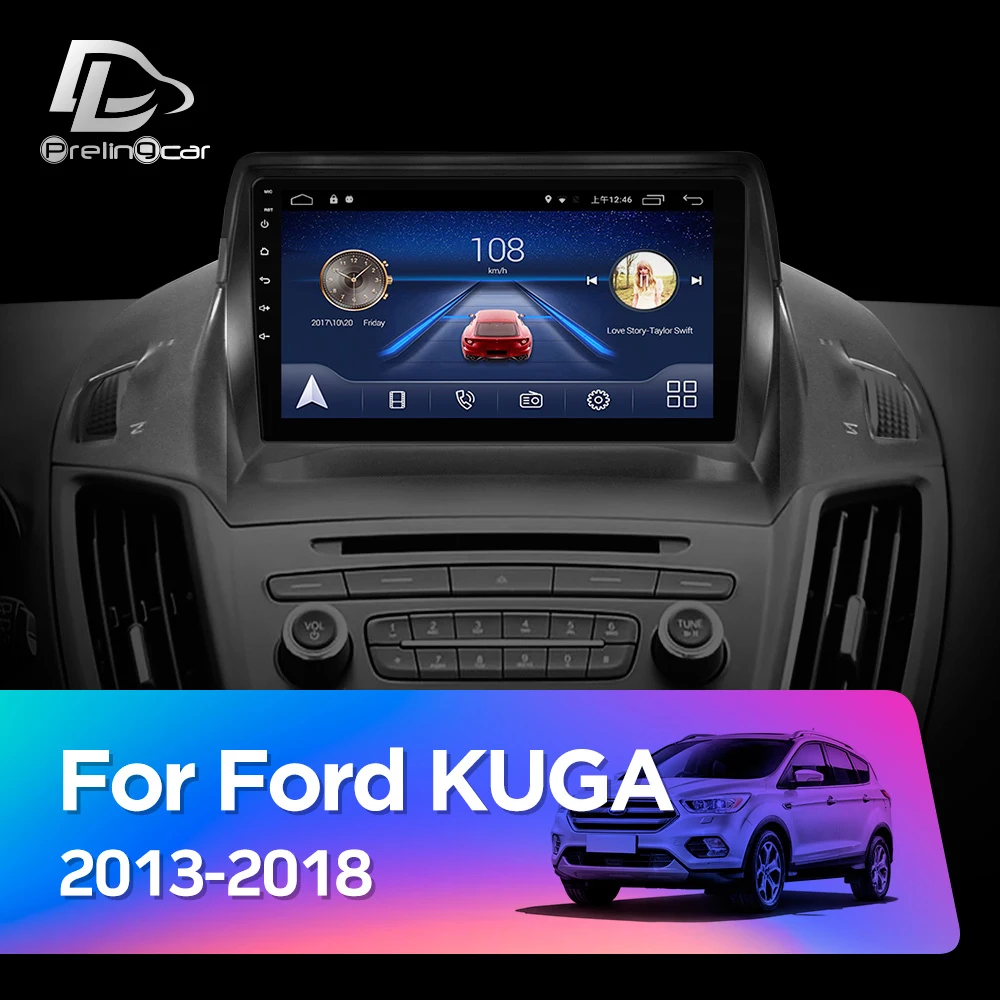  Android 9.0 4G Lte Car multimedia navigation GPS DVD player For ford KUGA 2013-2018 years IPS scree