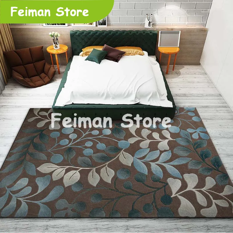 Скандинавский Абстрактный Цветочный художественный ковер для гостиной спальни