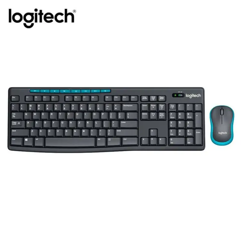 

Logitech MK275 Wireless Mouse Keyboard Combo Set 2.4G 1000 DPI Optical Ergonomic Mice Waterproof Set for Desktop Laptop PC