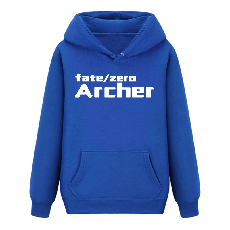 Hot Game Fate Stay Night Long Sleeves Noctilucent Hoodies Casual Sweats Blue Coat Pullover Hooded Tops