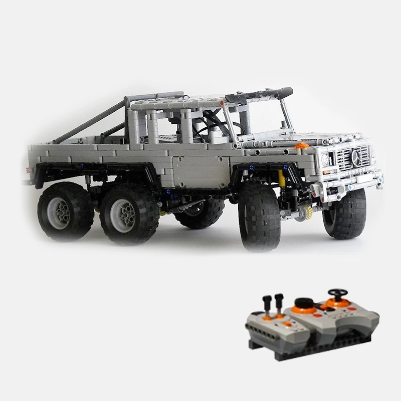 MOC-19587, 6x6 класс, строительные блоки, игрушка, техника, городской перевозчик, грузовик, техническая модель, кирпичи, игрушки для детей, рождественские подарки - Цвет: C259 With motor