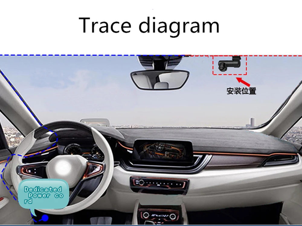 Vikewe Автомобильный видеорегистратор 360 градусов Dashcam Английский Русский Голосовое управление 1080P HD WiFi ночное видение g-сенсор Novatek 96660 видеорегистратор