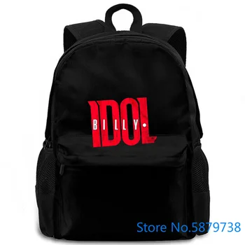

BILLY IDOL IDOLOGO BLACK adult Printed Simple Style women men backpack laptop travel school adult student