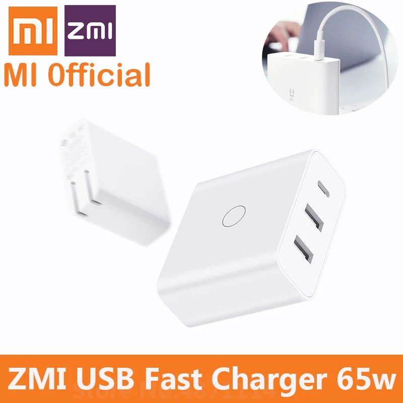 Xiaomi ZMI USB Charger 65W Fast Charge 3 Ports Output Adapter Type-C 45W USB-A 20W Switch Smart Output for Android IOS Laptop
Xiaomi ZMI USB Charger 65W Fast Charge 3 Ports Output Adapter Type-C 45W USB-A 20W Switch Smart Output for Android IOS Laptop