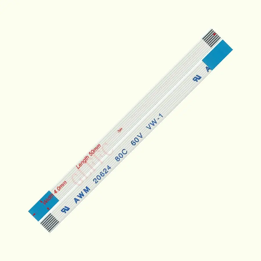 12pin 0,5 Шаг 40 мм-350 мм a-тип Гибкий плоский кабель FFC awm 20624 ROHS для ttl lcd DVD Компьютера - Цвет: 40