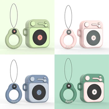 

Earphone Case For Airpods Case Silicone Cute Cartoon Soft Headphone Case For Apple Air pods TPU Cover 3D Earphone Accessories