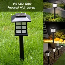 2 шт. Солнечный садовый тропинка светодиодный фонарь пламя светодиодный водонепроницаемый пейзаж газон свет