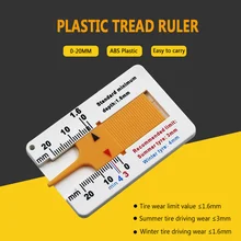 Auto Tyre Tread Depth Gauge Caliper Tire Wheel Measure Meter Thickness Detection Repair Tool For Car Motorcycle Caravan Trailer