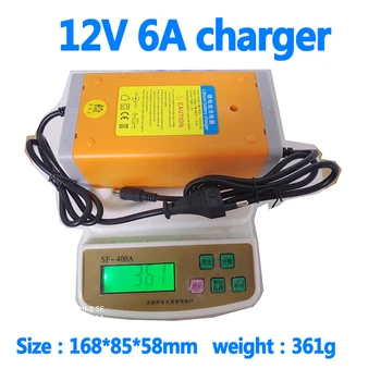 

quick speed 12V 6A fast charger for Li-ion 3s 11.1v 12.6v 4s 14.8v lifepo4 4S 12.8V 14.6V lto 5s 14v battery power adapter