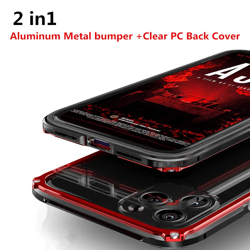 Роскошный металлический бампер для iPhone 11 Pro MAX чехол Алюминиевый металлический бампер+ прозрачный жесткий чехол-накладка для iPhone 11/Pro/Max чехол