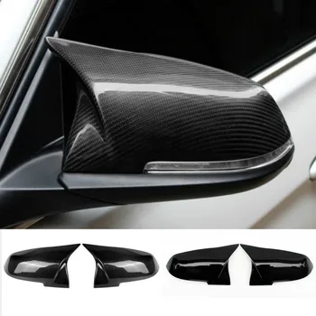 

NEW-For Bmw F20 F21 F87 M2 F23 F30 F36 X1 E84 Gloss Black Side Mirror Cover Cap Rearview -M4 Style
