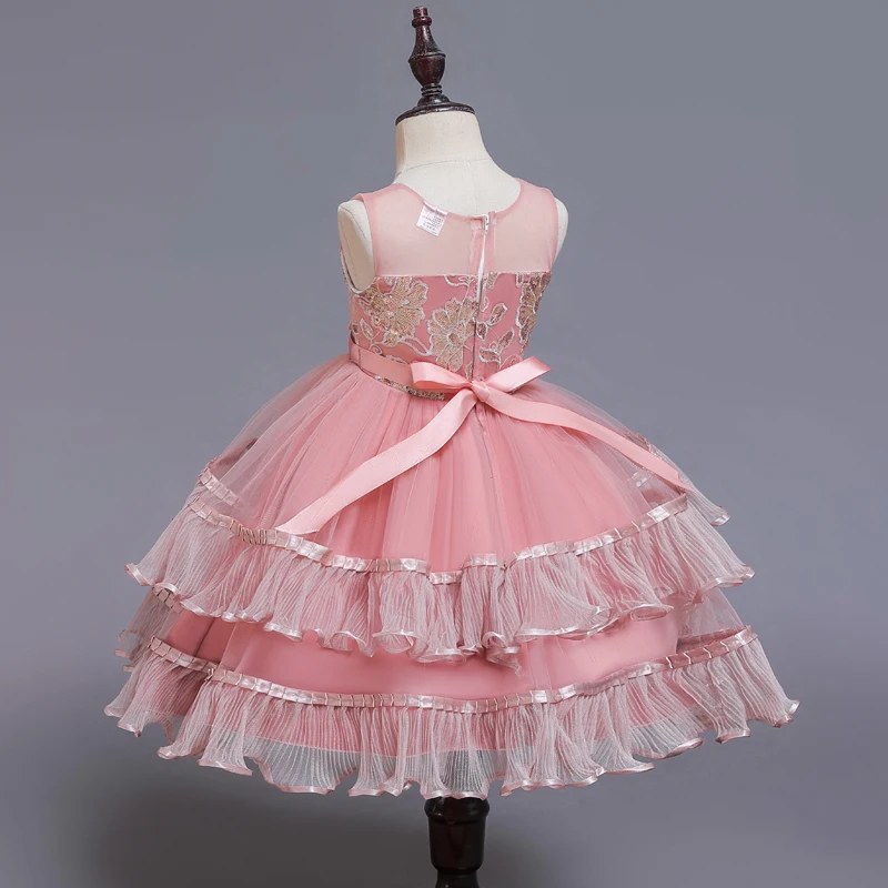 Летнее элегантное платье для девочек; Vestido; бальное платье; Детские платья; Одежда для девочек; вечерние платья-пачки для свадьбы; платье принцессы с блестками
