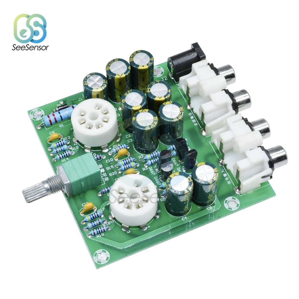 Tubayia - Preamplificatore Stereo HiFi Amplificatore Cuffie Preamp Tube Board Kit DIY - Foto 4