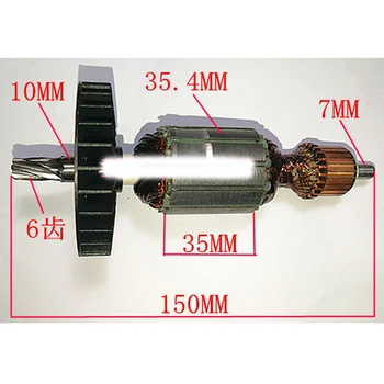 

AC220-230V Armature Rotor Anchor Replace for Makita HR2611 Electric Hammer 6teeth Rotor Power Tool Repair Spare Parts