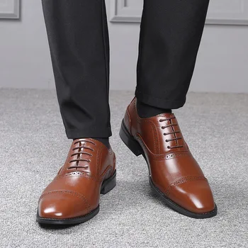 

2020 New Men's Pointed British Men's Formal Shoes Men's Shoes Men's Business Shoes dress shoes