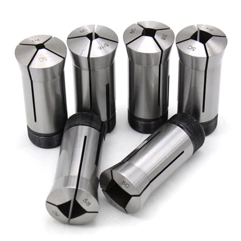 

6pcs 5C Square Collet Hard Accessories CNC Milling Holder High Accuracy Fixing Portable Lathe Tool Chuck Durable Spring Steel