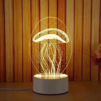 

3D Adorable Cute Modern Night Light Table Lamp Desk Light Art Kid Atmosphere Home Decor Gifts Indoor Lighting Christmas Xmas
