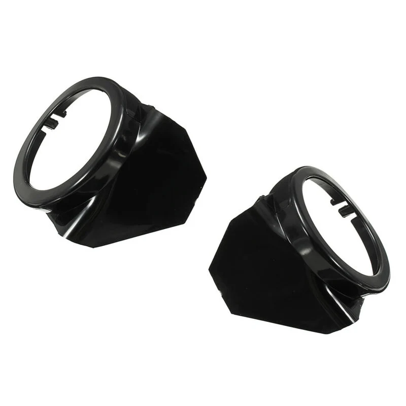 

ABS Fog Light Cover Accessory Front Bumper Ring Trim Black Exterior Decal