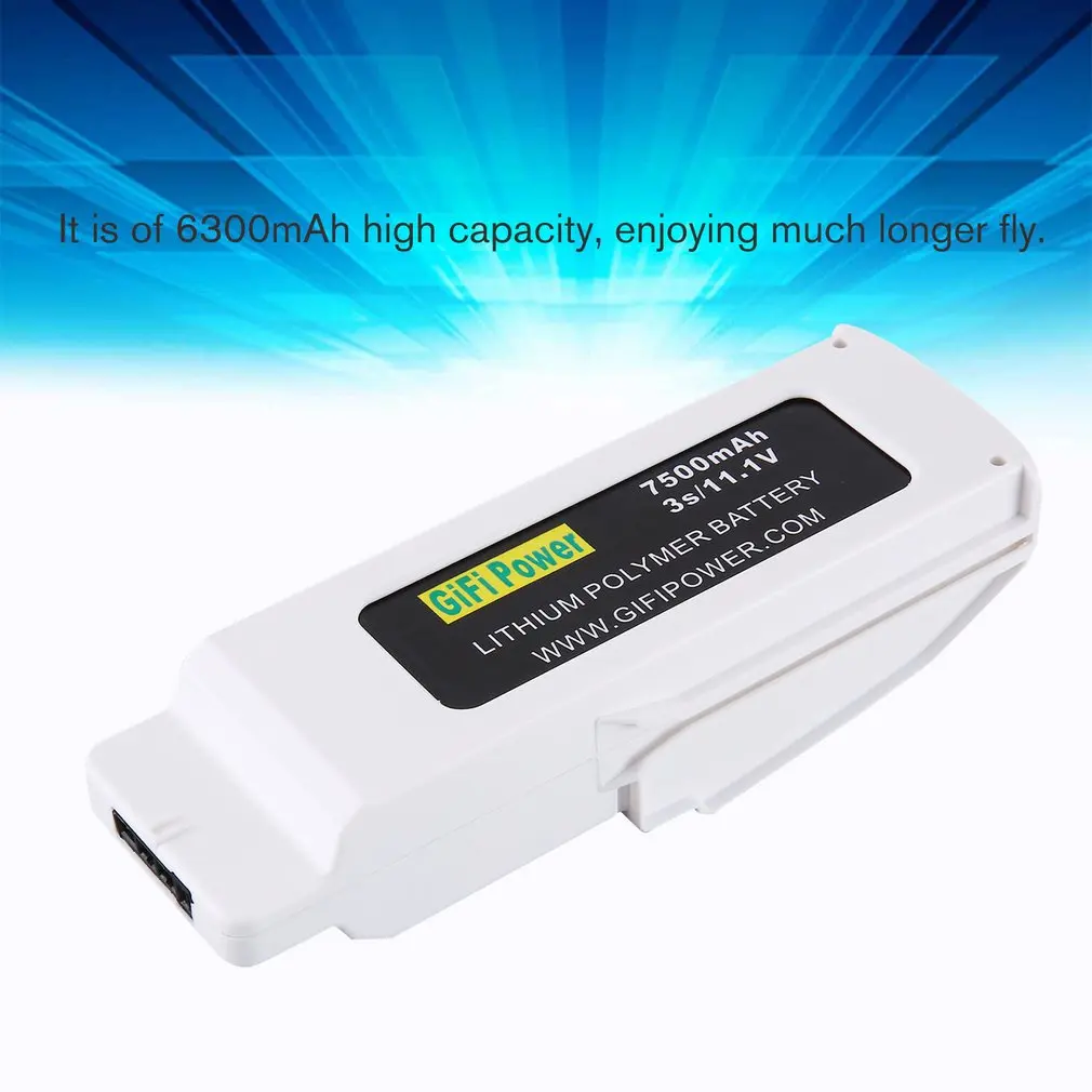 Легкий компактный аккумулятор LiPo 11,1 V 7500mAh перезаряжаемый липолимерный Аккумулятор для дрона Chroma RC FPV