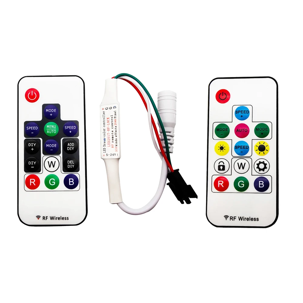 20 шт. RF 14 ключи умная Светодиодная лента DIY контроллер для WS2812B WS2811 SK6812 RGB