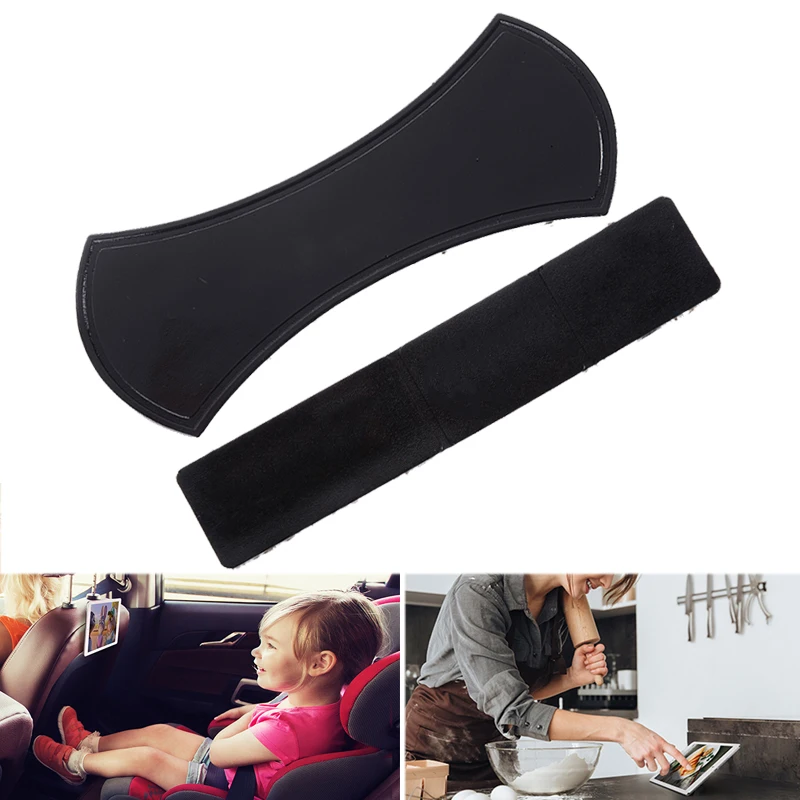 

2PCS Magic Nano Rubber Sticky Gel Pad Cell Phone Holder Anti-Slip Mat Car Mount Bracket for Mobile Phone Stripe/Bone Sticker