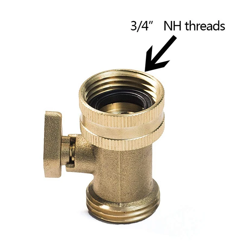 Water Hose Turn Off Valve 3/4 Inch Extreme Duty Garden Hose on Off