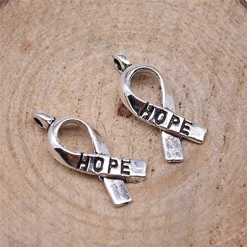 

Wecharms 120pcs 19mm Jewelry Making DIY Handmade Craft Charms Antique Silver Color Aids Ribbon Pendant