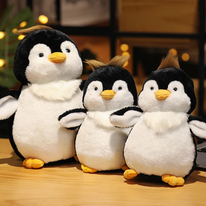 Cute Plush Penguin Toy Lifelike Stuffed Animal Penguin Soft Doll