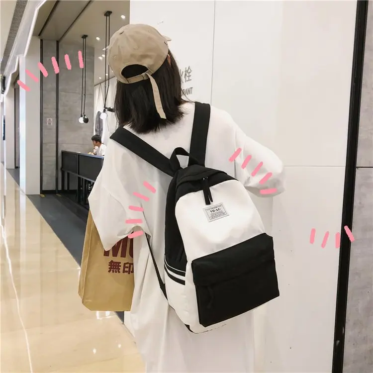 Винтажная школьная сумка для девочек в Корейском стиле, Harajuku Ulzzang, рюкзак для старшей школы, студенческий рюкзак, простая серия MORI Ba