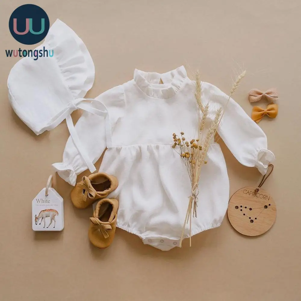 Flash Sale Jumpsuits Romper Long-Sleeve Newborn Baby-Girl One-Piece New-Fashion 100%Organic-Cotton 1zWXMB9n8