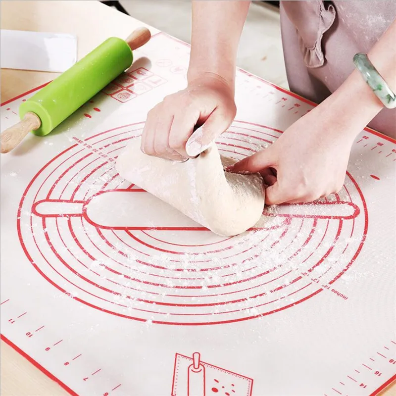 Kitchen Accessories Silicone Baking Mats Sheet Pizza Dough Non-Stick Maker Holder Pastry Cooking Tools