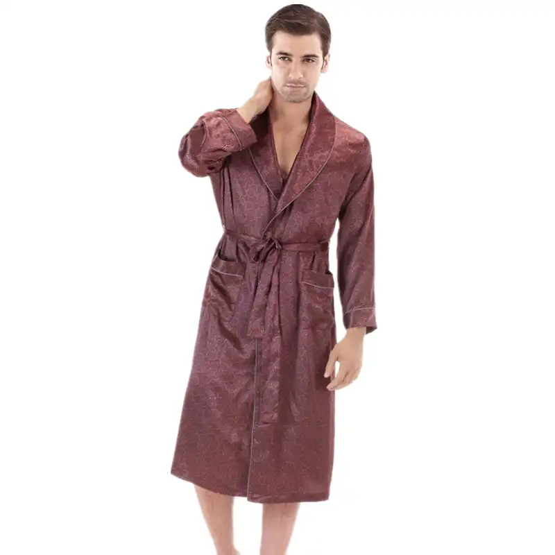 Mens satin dressing gown Clearance