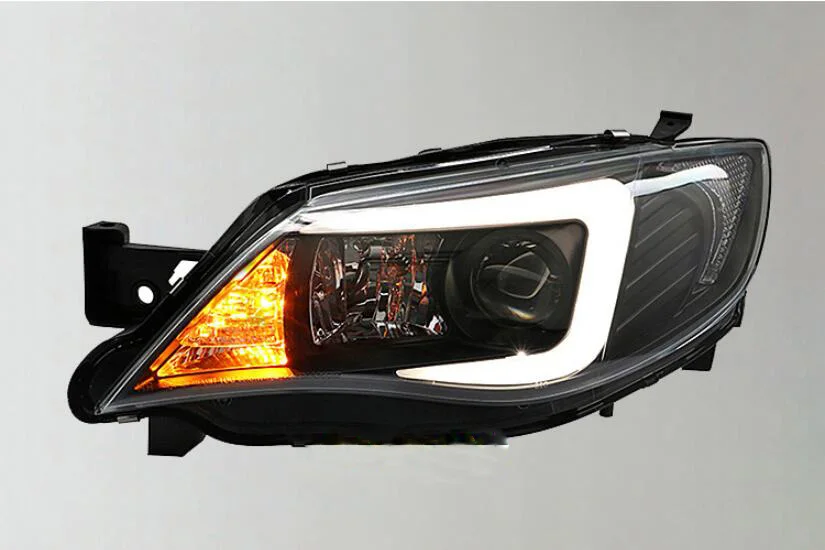 2 шт 2005~ 2012y автомобильный бупмер головной свет для Subaru WRX фары автомобильные аксессуары светодиодный DRL HID ксенон, противотуманная фара для Subaru WRX