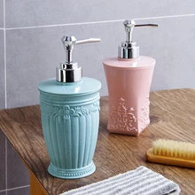 Европейская элегантная резная бутылка геля для душа розлива ручная бутылка для антисептика бытовой шампунь пустая бутылочка с поршнем бутылки для лосьона