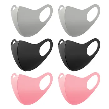 

Fast Delivery 6PCS Cotton Mask Washable Reusable Black Dust Air Purify Women Men Face Mouth Cover facemask mascara lavable 5