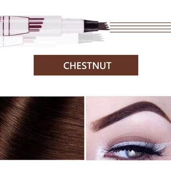 

Eyebrow Pen Eyebrow Pencil Fabala Sweat-proof Long-lasting Waterproof Four Brush Tips Makeup