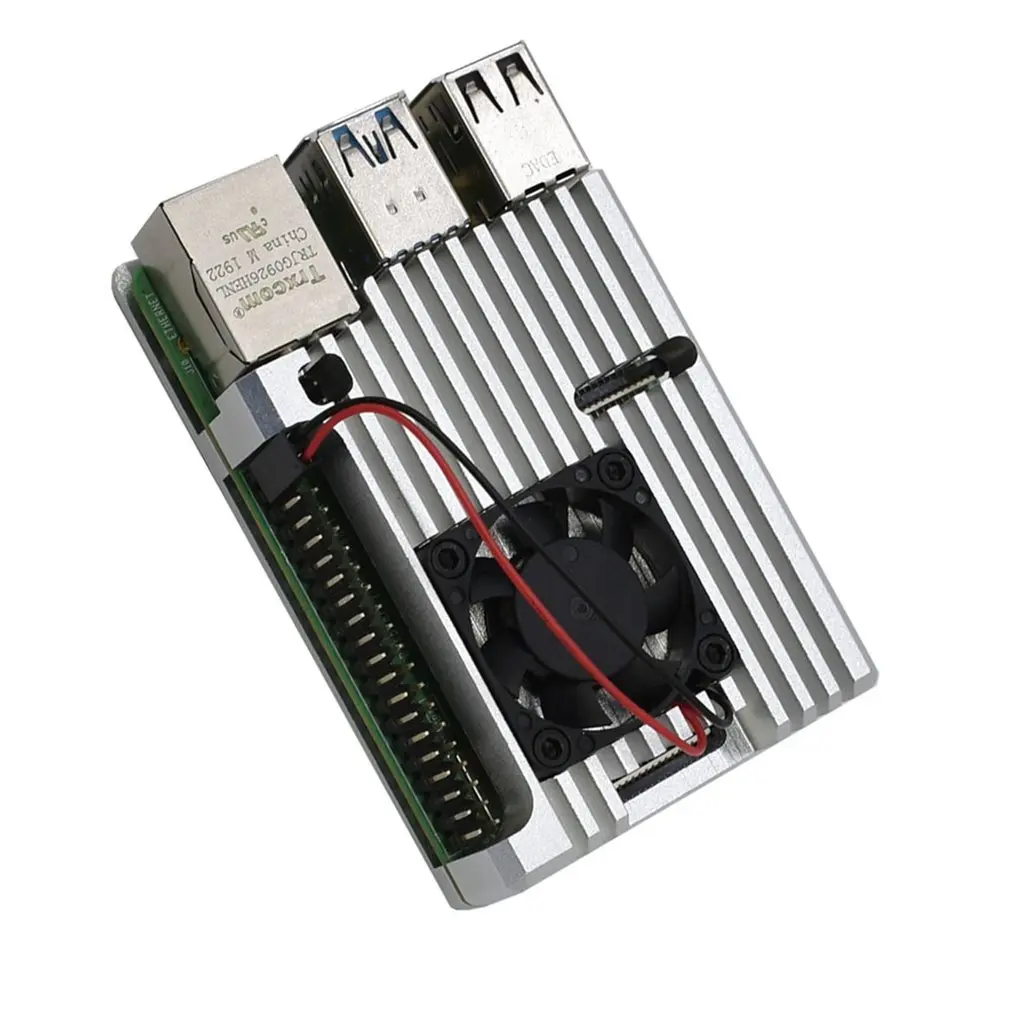 Raspberry Pi 4 Модель B CNC алюминиевый сплав чехол металлическая Броня оболочка с радиаторами для Raspberry Pi 4B-NO Fans