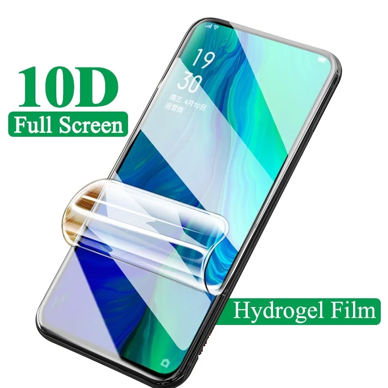 Гидрогелевая пленка для OPPO Reno Z 10x Zoom RX17 Neo Защитная экрана Realme X 3 5 Pro U1 не