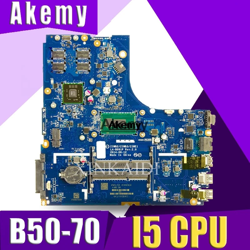 LA-B091P материнская плата для Lenovo B50-80 N50-80 ноутбук материнская плата Процессор i5 5200U R5 M330 2G 100% тесты работы